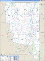 Northeastern Connecticut, Ct Carrier Route Wall Map